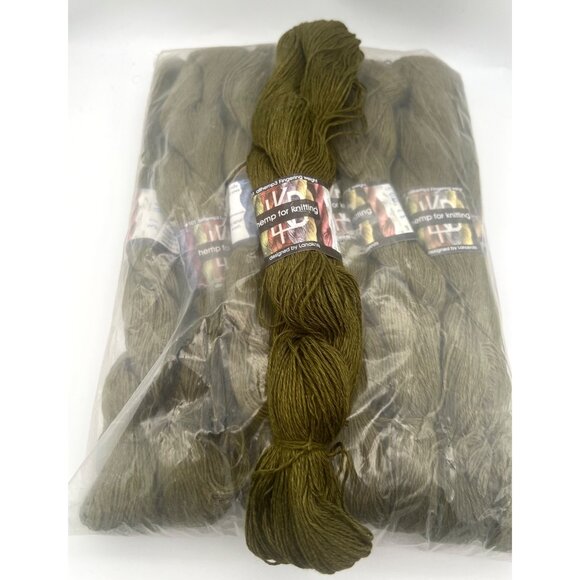 Lanaknits Other - Lanaknits Hemp for Knitting Allhemp3 Yarn in Khaki Lot of 10 Skeins 50g Lot 37